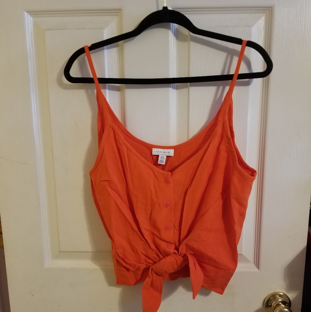 Topshop Polly Tie Front Camisole